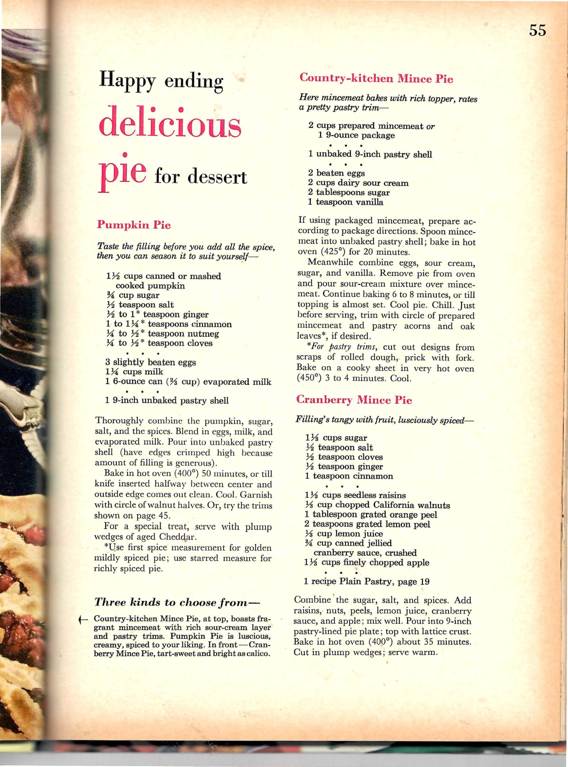 Pages from BH&G Holiday Cook Book (1959)