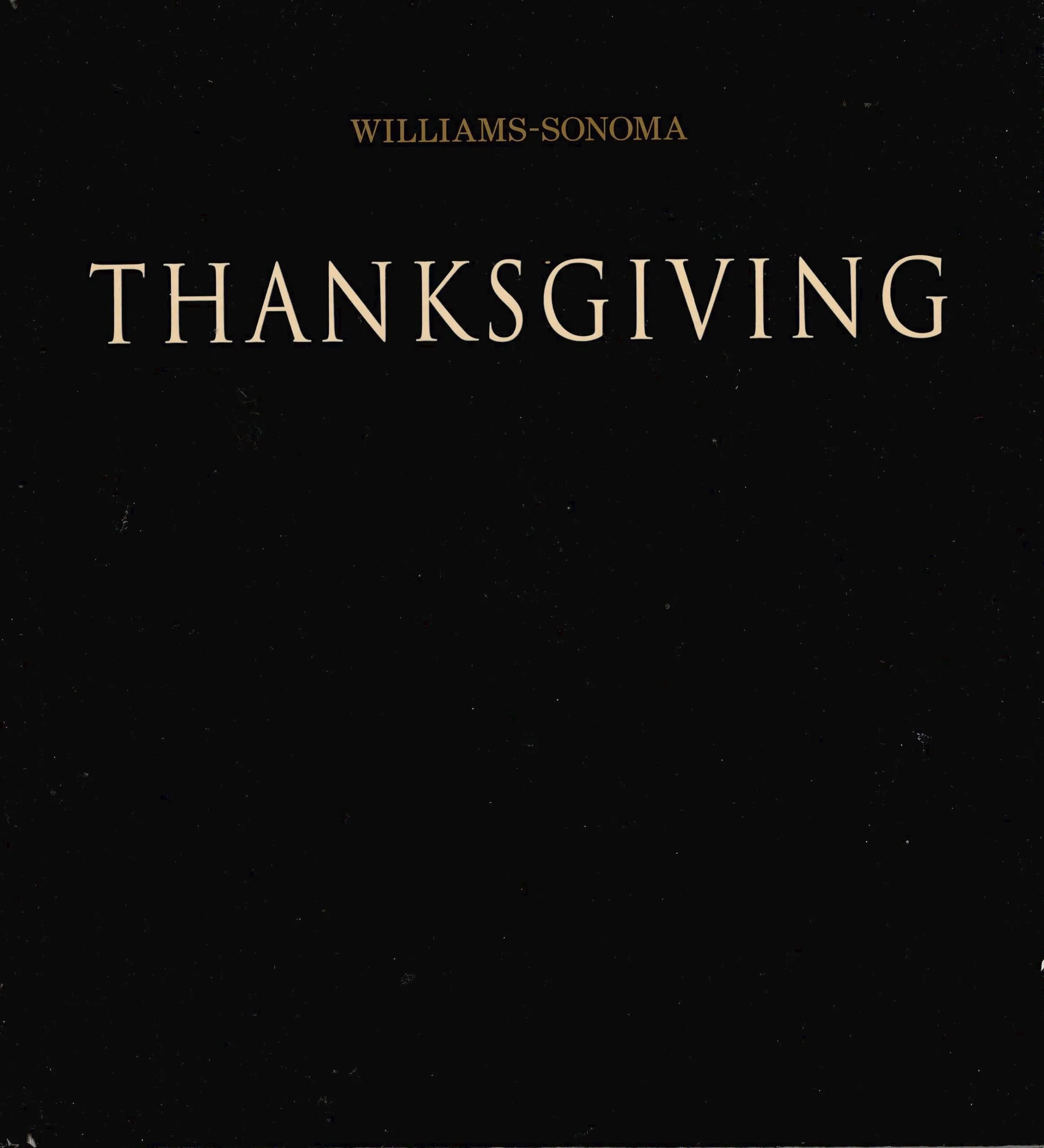 Williams-Sonoma Thanksgiving (2001)